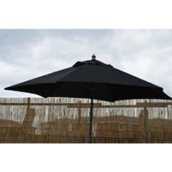 2m Lightweight Black Aluminium Garden Parasol With Tilt Mechanism -Outdoor Furniture Store 54820222 5