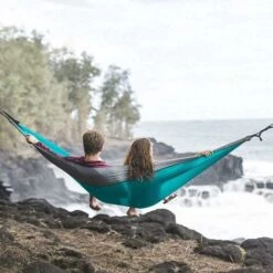 Hanging Hammock 280x180cm, Single Or Double Camping Garden Hammock With Portable Bag, Max Load Capacity 300kg, For Garden, Beach, Backyard, Patio, Hiking, Travel -Outdoor Furniture Store 54886742 3