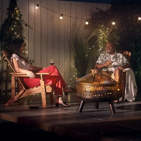 VonHaus Adirondack Chair - Outdoor Garden Furniture Fire Pit Chair Made From Acacia Hardwood With Oiled Finish 5 VonHaus Adirondack Chair - Outdoor Garden Furniture Fire Pit Chair Made From Acacia Hardwood With Oiled Finish - Image 3