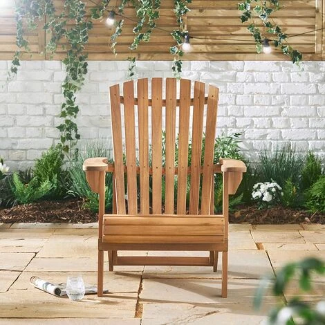 VonHaus Adirondack Chair - Outdoor Garden Furniture Fire Pit Chair Made From Acacia Hardwood With Oiled Finish 7 VonHaus Adirondack Chair - Outdoor Garden Furniture Fire Pit Chair Made From Acacia Hardwood With Oiled Finish - Image 5