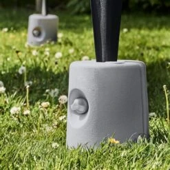 VonHaus 4pc Gazebo Leg Weights - Set Of 4 Plastic Sand Or Water Filled Tent Weight Feet - Pole Anchor For Outdoors Marquee, Party Tent, Awning Or Market Stalls -Outdoor Furniture Store 54925228 5