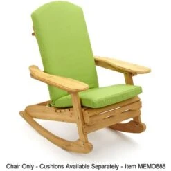 Trueshopping Bowland Adirondack Wooden Rocking Chair For Garden Or Patio -Outdoor Furniture Store 54954239 4