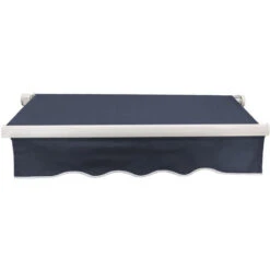 Greenbay 2.5x2m Garden Awning Replacement Fabric Top Cover Front Valance Blue