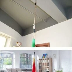 Tree Swing Rope Hammock Chair Strap Hanging Kit,Length Adjustable Nylon Rope Holds To 300kg,Perfect For Playground Set, Children Swing, Outdoor Hammock And Hanging Chair, 97cm -Outdoor Furniture Store 55651213 5