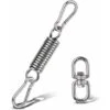 Hammock Hanging Kit, Spring For Hammock Chairs With Carabiners And Rotating Ring, Hammock Chair Accessory, For Porch Chairs Hanging Swings Hanging Hooks -Outdoor Furniture Store 55651219 1