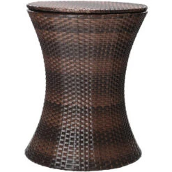 Livingandhome Rattan Height Adjustable Outdoor Drinks Cooler Bar Table -Outdoor Furniture Store 55739073 3