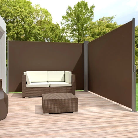 Livingandhome 1.6M Outdoor Retractable Double Sided Sunshade Terrace Privacy Screen Windproof 4 Livingandhome 1.6M Outdoor Retractable Double Sided Sunshade Terrace Privacy Screen Windproof - Image 2