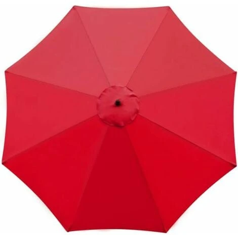 Parasol Replacement Cover, 8 Ribs, 3m, Waterproof, UV Resistant, Replacement Fabric, Red 3 Parasol Replacement Cover, 8 Ribs, 3m, Waterproof, UV Resistant, Replacement Fabric, Red