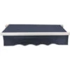 Greenbay 3x2.5m Garden Awning Replacement Fabric Top Cover Front Valance Blue -Outdoor Furniture Store 57542770 1
