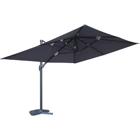 Havana - Rectangular Cantilever Parasol - 3x4m - Graphite 4 Havana - Rectangular Cantilever Parasol - 3x4m - Graphite - Image 2