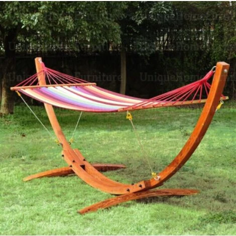 Wooden Garden Hammock Patio Swing Bench Sun Lounger Day Bed Bench Lawn Furniture 3 Wooden Garden Hammock Patio Swing Bench Sun Lounger Day Bed Bench Lawn Furniture