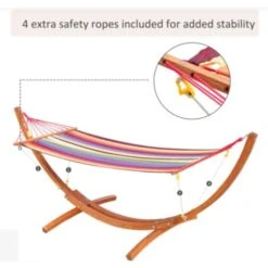 Wooden Garden Hammock Patio Swing Bench Sun Lounger Day Bed Bench Lawn Furniture 10 Wooden Garden Hammock Patio Swing Bench Sun Lounger Day Bed Bench Lawn Furniture -Outdoor Furniture Store 57812521 4