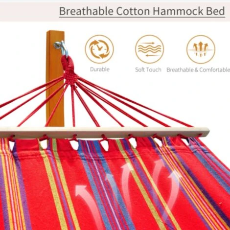 Wooden Garden Hammock Patio Swing Bench Sun Lounger Day Bed Bench Lawn Furniture 7 Wooden Garden Hammock Patio Swing Bench Sun Lounger Day Bed Bench Lawn Furniture - Image 5