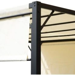 Metal Garden Pergola Retractable Gazebo Canopy Large Structure Sun Patio Awning -Outdoor Furniture Store 57812545 5