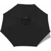 Replacement Round Umbrella With 8 Ribs (Canopy Only) New Black（8 Ribs，3M） -Outdoor Furniture Store 58056458 1