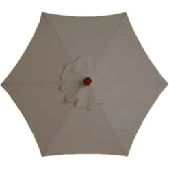 Parasol Replacement Cover - 6 Ribs - 3 M - Waterproof - Anti-Ultraviolet - Replacement Fabric (3M / 9.8Ft,Khaki)