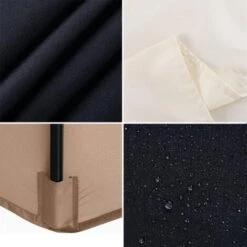 Parasol Replacement Cover - 6 Ribs - 3 M - Waterproof - Anti-Ultraviolet - Replacement Fabric (3M / 9.8Ft,Khaki) 10 Parasol Replacement Cover - 6 Ribs - 3 M - Waterproof - Anti-Ultraviolet - Replacement Fabric (3M / 9.8Ft,Khaki) -Outdoor Furniture Store 58057209 4