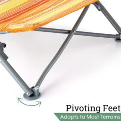 Low Folding Chair - Orange -Outdoor Furniture Store 58084050 4