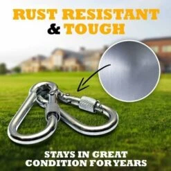 Tree Swing Hanging Kit (Set Of 2) Holds 2200 LBS 5ft Straps + 2 Tree Protectors + 2 Carabiners, Easy Install For Any Swing Or Hammock (Black) -Outdoor Furniture Store 58242624 3