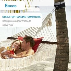 Tree Swing Hanging Kit (Set Of 2) Holds 2200 LBS 5ft Straps + 2 Tree Protectors + 2 Carabiners, Easy Install For Any Swing Or Hammock (Black) -Outdoor Furniture Store 58242624 5