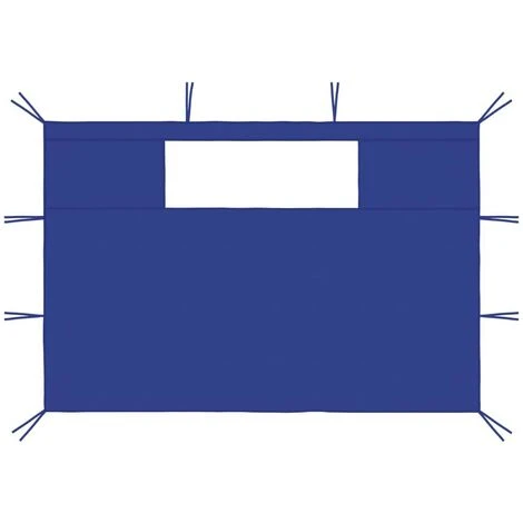 Topdeal Gazebo Sidewalls With Windows 2 Pcs Blue FF3070426UK 5 Topdeal Gazebo Sidewalls With Windows 2 Pcs Blue FF3070426UK - Image 3