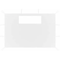 Topdeal Gazebo Sidewalls With Windows 2 Pcs White FF3070420UK -Outdoor Furniture Store 58276720 3