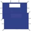 Topdeal Gazebo Sidewalls With Windows 2 Pcs Blue FF3070418UK