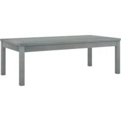 Topdeal Coffee Table 100x50x33 Cm Grey Solid Acacia Wood FF311828UK