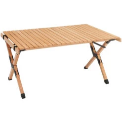 Livingandhome Outdoor Foldable Wooden Table For Picnic Camping With Carrying Bag 9 Livingandhome Outdoor Foldable Wooden Table For Picnic Camping With Carrying Bag -Outdoor Furniture Store 58282323 3