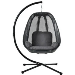 Swing Hanging Egg Chair Garden Indoor Outdoor Patio Bedroom With Cushions 9 Swing Hanging Egg Chair Garden Indoor Outdoor Patio Bedroom With Cushions -Outdoor Furniture Store 59085742 3