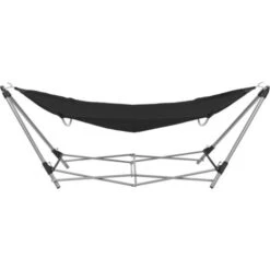 Topdeal Hammock With Foldable Stand Black VDFF28562UK 9 Topdeal Hammock With Foldable Stand Black VDFF28562UK -Outdoor Furniture Store 59170489 3