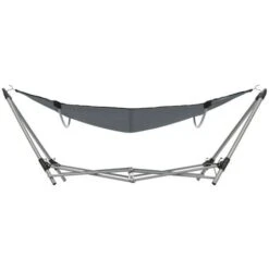 Topdeal Hammock With Foldable Stand Grey VDFF28563UK 10 Topdeal Hammock With Foldable Stand Grey VDFF28563UK -Outdoor Furniture Store 59170586 4