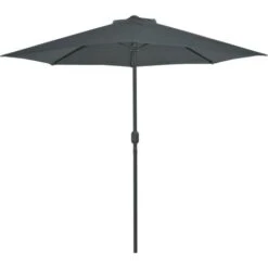 Topdeal Balcony Parasol With Aluminium Pole Anthracite 270x135 Cm Half VDFF28781UK -Outdoor Furniture Store 59170599 2