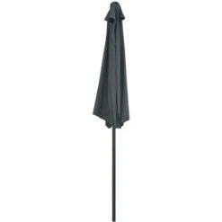 Topdeal Balcony Parasol With Aluminium Pole Anthracite 270x135 Cm Half VDFF28781UK -Outdoor Furniture Store 59170599 5