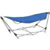 Topdeal Hammock With Foldable Stand Blue VDFF28560UK -Outdoor Furniture Store 59170612 1
