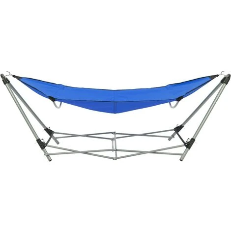 Topdeal Hammock With Foldable Stand Blue VDFF28560UK 5 Topdeal Hammock With Foldable Stand Blue VDFF28560UK - Image 3