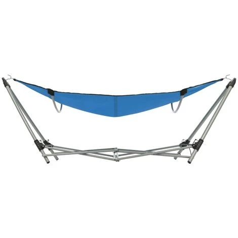 Topdeal Hammock With Foldable Stand Blue VDFF28560UK 6 Topdeal Hammock With Foldable Stand Blue VDFF28560UK - Image 4