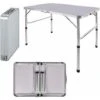 90cm X 60cm Folding Camping Picnic Table Adjustable Height 37/67cm Aluminum Frame Heavy Duty 66lbs Capacity, 7.7lb Lightweight Portable Outdoor Aluminium Folding Table 3FT Dinning Table -Outdoor Furniture Store 59283965 1