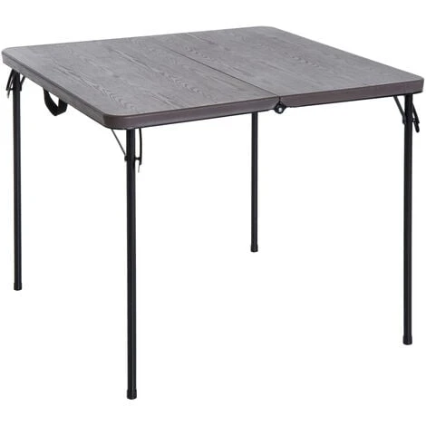 Outsunny 2.8FT Camping Table Compact Wood Effect Garden Folding Picnic Portable 3 Outsunny 2.8FT Camping Table Compact Wood Effect Garden Folding Picnic Portable