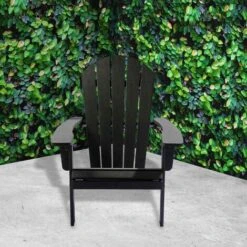 Weatherproof Bjorn Outdoor Adirondack Chair - Garden Patio (Black) 11 Weatherproof Bjorn Outdoor Adirondack Chair - Garden Patio (Black) -Outdoor Furniture Store 59386885 5