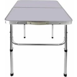 90CM Portable Aluminum Folding Table Party Garden BBQ Camping Table, 2 Gear Adjustable Height Lightweight Aluminum Foldable Table For Outdoor Picnic Cooking, White, Unfolding Size: 90x67/37CM 11 90CM Portable Aluminum Folding Table Party Garden BBQ Camping Table, 2 Gear Adjustable Height Lightweight Aluminum Foldable Table For Outdoor Picnic Cooking, White, Unfolding Size: 90x67/37CM -Outdoor Furniture Store 59499037 5