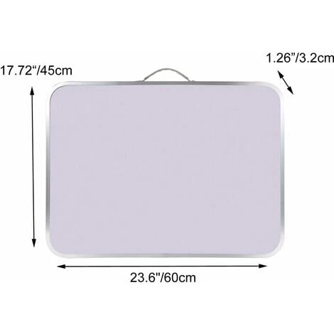 Picnic Table 2ft, Folding Camping Table With 2 Adjustable Height, Aluminium Carry BBQ Desk For Kitchen Outdoor, Unfolding Size: 60x45x26/56cmcm 5 Picnic Table 2ft, Folding Camping Table With 2 Adjustable Height, Aluminium Carry BBQ Desk For Kitchen Outdoor, Unfolding Size: 60x45x26/56cmcm - Image 3