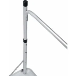 120CM Portable Aluminum Folding Table Party Garden BBQ Camping Table, 3 Gear Adjustable Height Lightweight Aluminum Foldable Table For Outdoor Picnic Cooking, White, Unfolding Size: 120x60x70/62/55cm -Outdoor Furniture Store 59499934 4