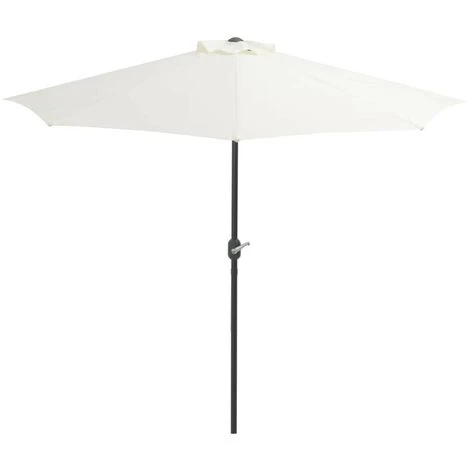 Hommoo Balcony Parasol With Aluminium Pole Sand 270x135 Cm Half 5 Hommoo Balcony Parasol With Aluminium Pole Sand 270x135 Cm Half - Image 3