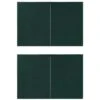 Hommoo Party Tent Sidewall 2 Pcs With Zipper PE Green -Outdoor Furniture Store 59932552 1