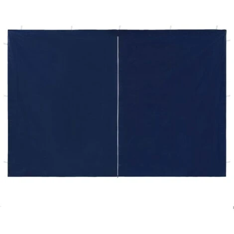 Hommoo Party Tent Sidewall 2 Pcs With Zipper PE Blue 5 Hommoo Party Tent Sidewall 2 Pcs With Zipper PE Blue - Image 3