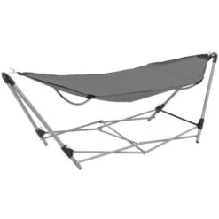 Hommoo Hammock With Foldable Stand Grey