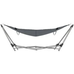 Hommoo Hammock With Foldable Stand Grey -Outdoor Furniture Store 59933701 4