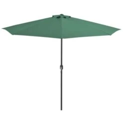 Hommoo Balcony Parasol With Aluminium Pole Green 300x150 Cm Half -Outdoor Furniture Store 59933718 3