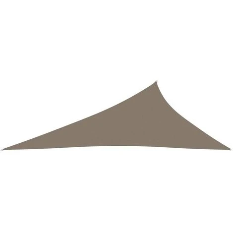 Hommoo Sunshade Sail Oxford Fabric Triangular 4x5x6.4 M Taupe 5 Hommoo Sunshade Sail Oxford Fabric Triangular 4x5x6.4 M Taupe - Image 3